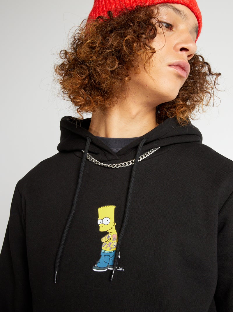 Sweatshirt em moletão 'Simpsons' PRETO - Kiabi