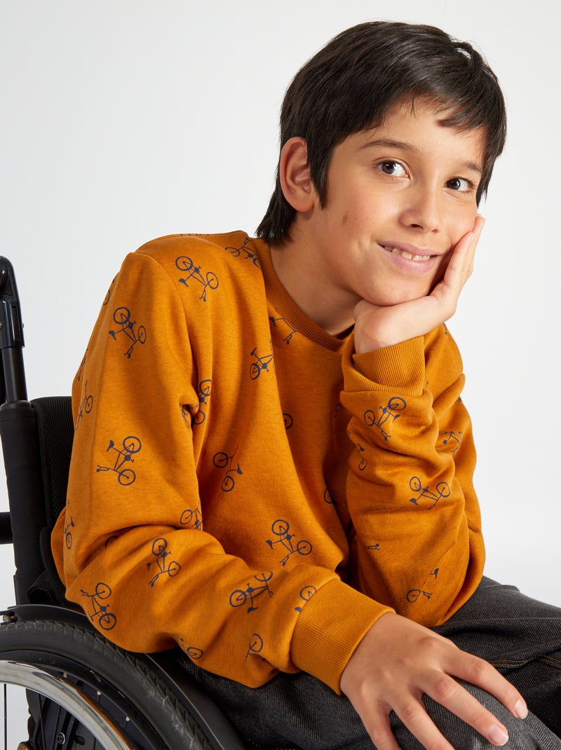 Sweatshirt em moletão So Easy CASTANHO - Kiabi