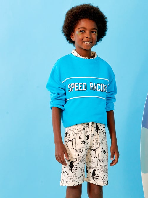 Sweatshirt em moletão 'Speed Racing' - Kiabi