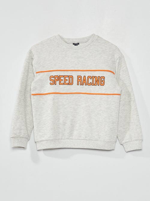 Sweatshirt em moletão 'Speed Racing' - Kiabi