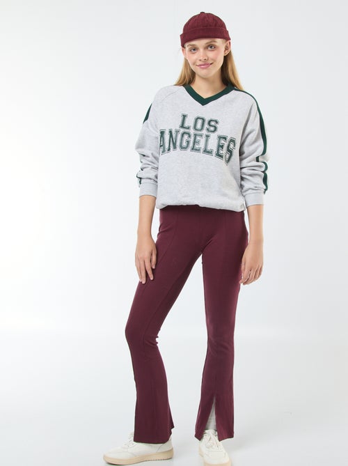 Sweatshirt em moletão sporstwear - Kiabi