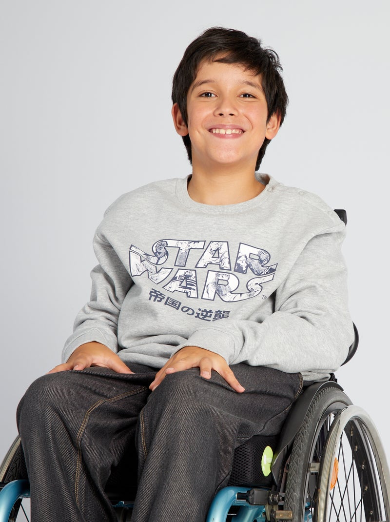 Sweatshirt em moletão 'Star Wars' - Fácil de vestir BRANCO - Kiabi
