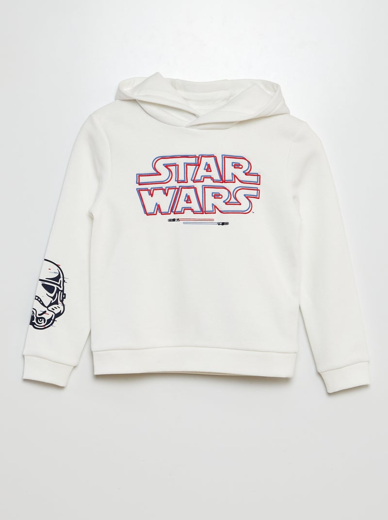 Sweatshirt em moletão 'Star Wars' BRANCO - Kiabi