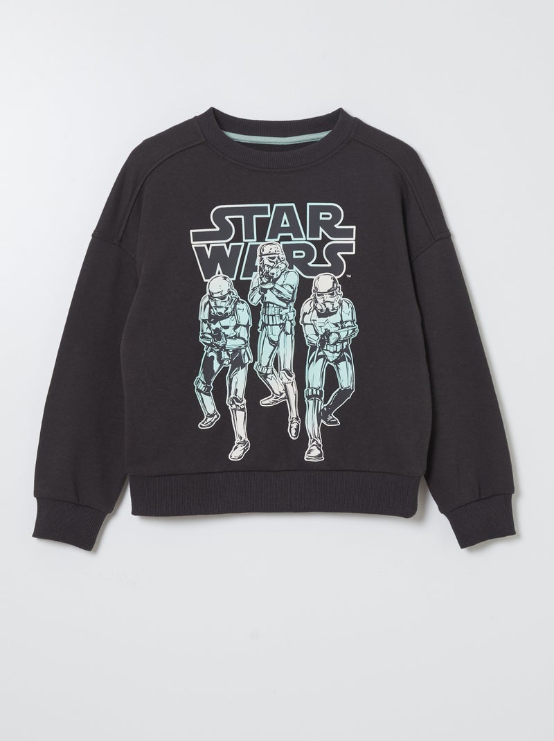 Sweatshirt em moletão 'Star Wars' PRETO - Kiabi