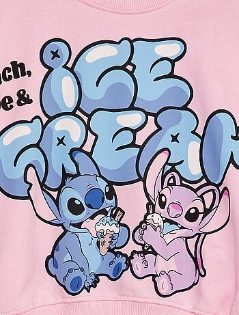 Sweatshirt em moletão 'Stitch' 'Disney'