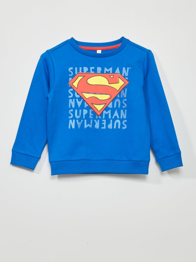 Sweatshirt em moletão 'Super-Homem' 'DC Comics' AZUL - Kiabi