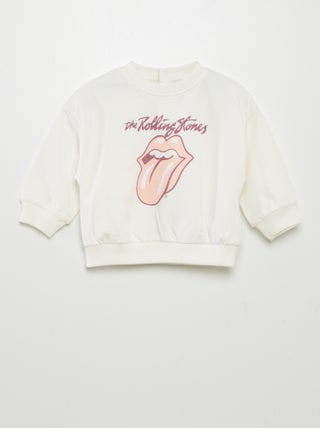 Sweatshirt em moletão 'The Rolling Stones'