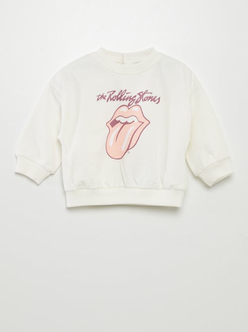 Sweatshirt em moletão 'The Rolling Stones' - Kiabi