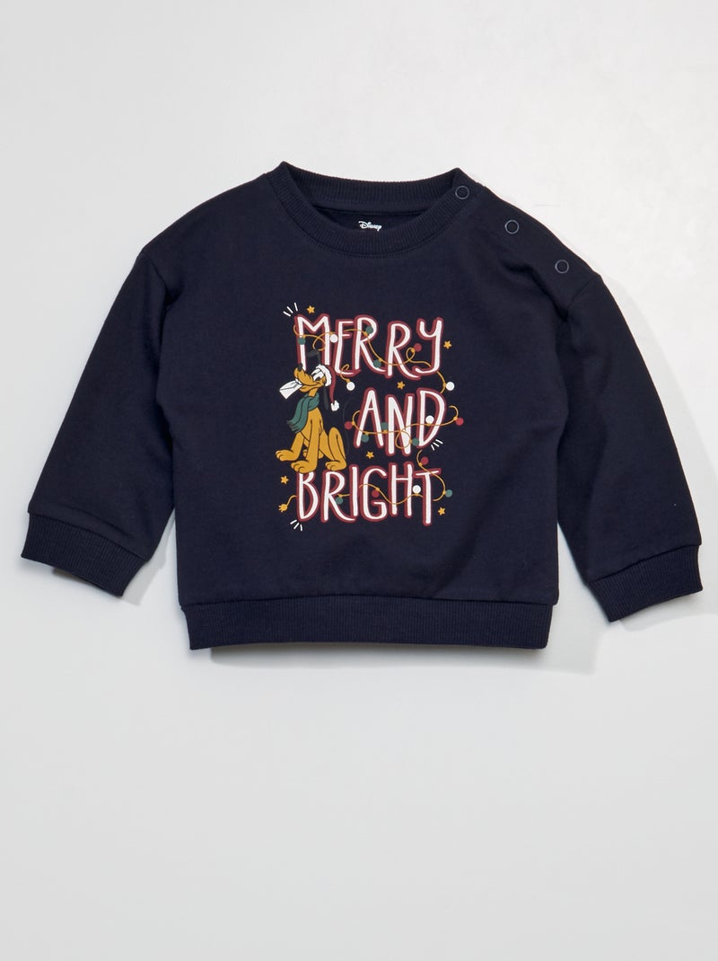 Sweatshirt em moletão 'Tico e Teco' 'Disney' AZUL - Kiabi