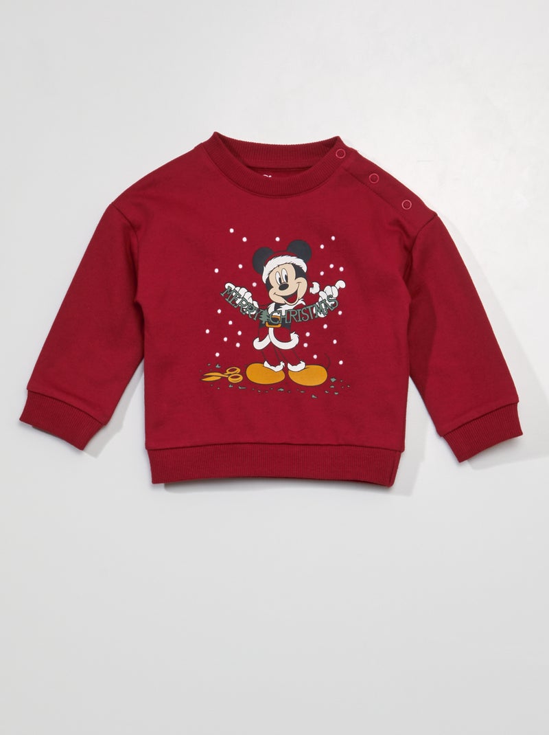 Sweatshirt em moletão 'Tico e Teco' 'Disney' VERMELHO - Kiabi
