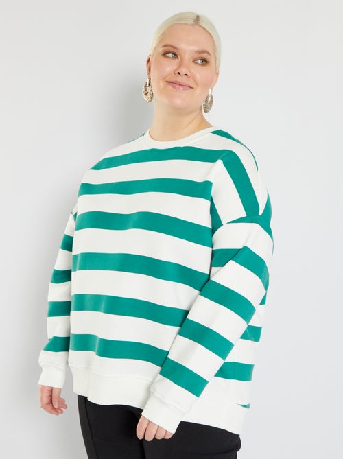 Sweatshirt em moletão tipo marinheiro - Kiabi