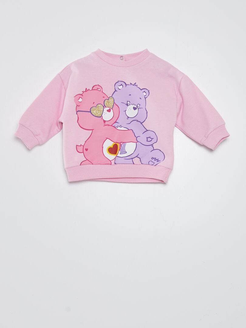 Sweatshirt em moletão 'Ursinhos Carinhosos' ROSA - Kiabi