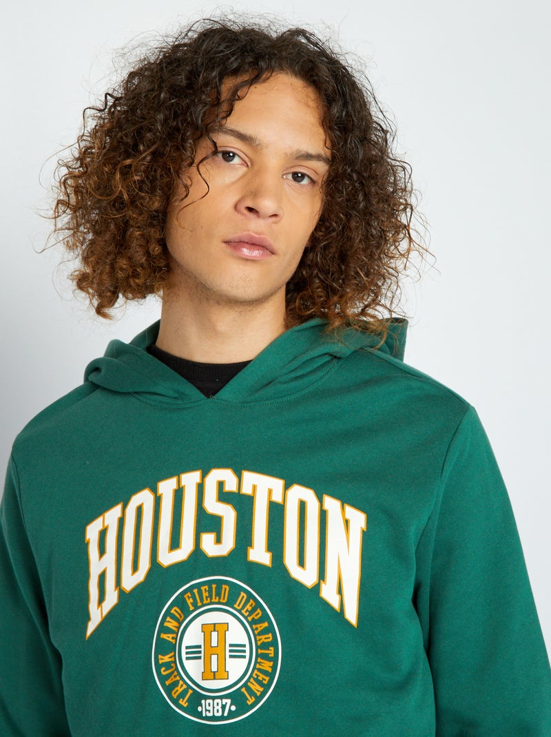 Sweatshirt em moletão VERDE - Kiabi