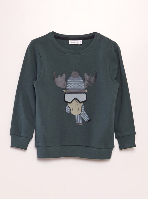 Sweatshirt em moletão - Kiabi