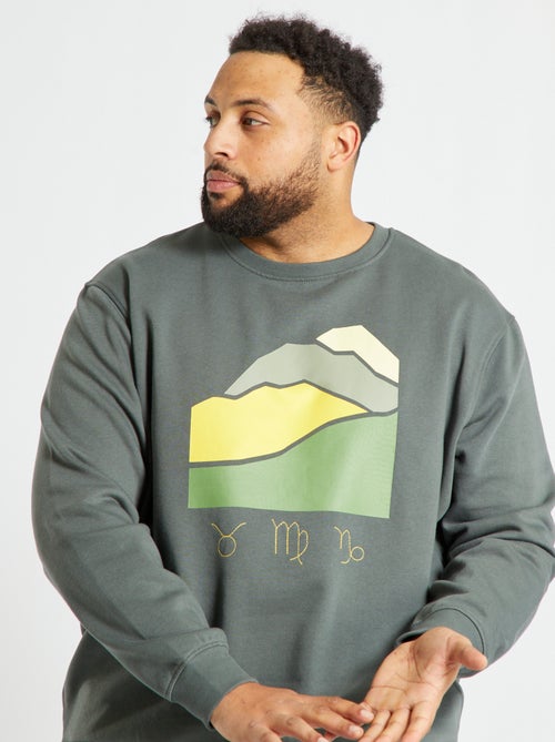 Sweatshirt em moletão - Kiabi