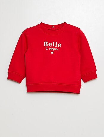 Sweatshirt em moletão