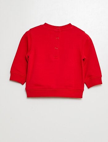 Sweatshirt em moletão