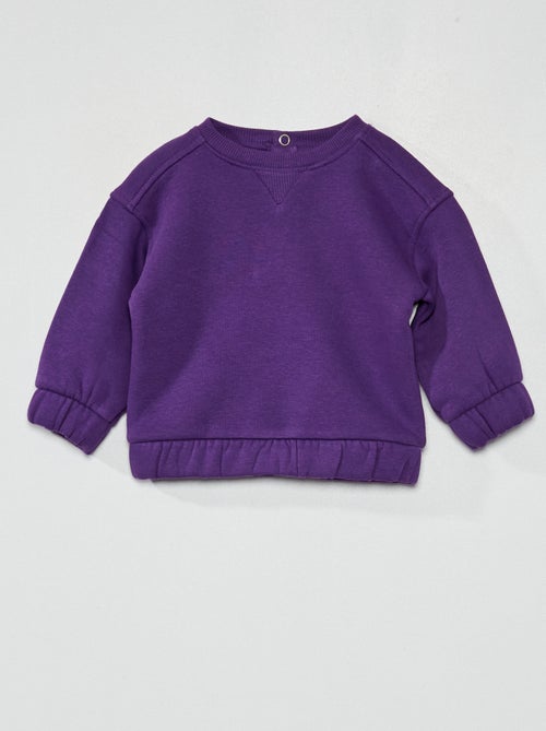 Sweatshirt em moletão - Kiabi