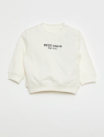 Sweatshirt em moletom leve estampado