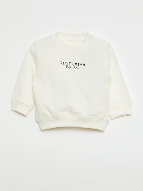 Sweatshirt em Moletom Leve com Estampa - Kiabi