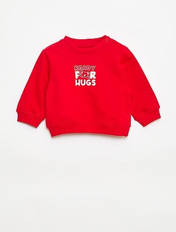 Sweatshirt em moletom leve estampado