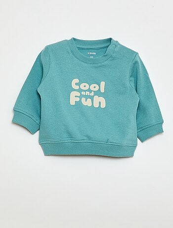 Sweatshirt em moletom leve estampado