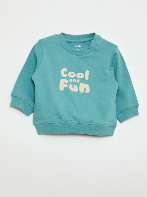 Sweatshirt em moletom leve com estampado - Kiabi