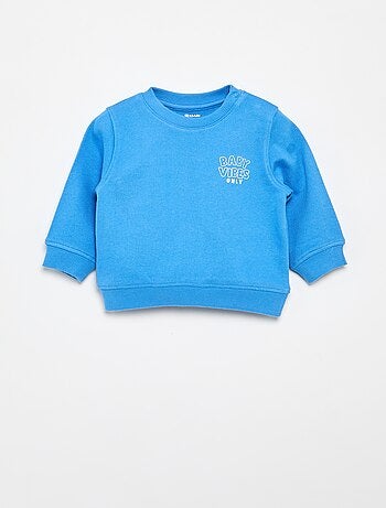 Sweatshirt em moletom leve estampado