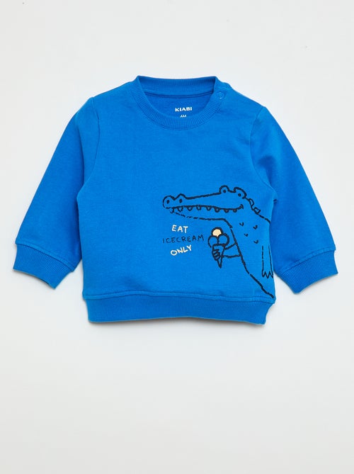 Sweatshirt em moletom leve estampado - Kiabi