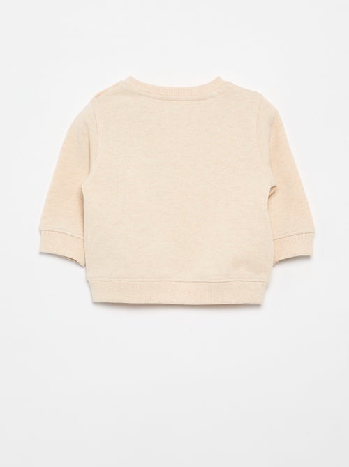 Sweatshirt em moletom leve estampado - Kiabi