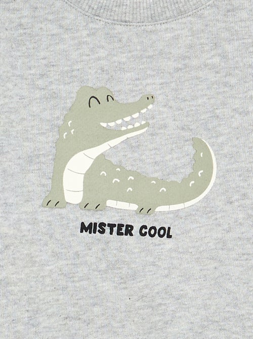 Sweatshirt em moletom leve estampado - Kiabi