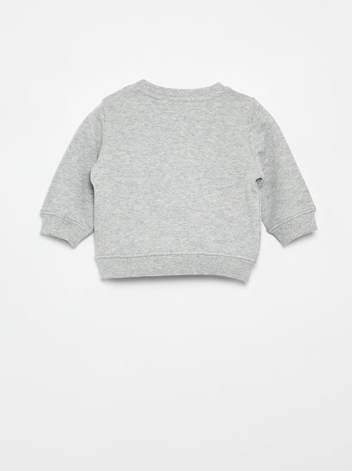 Sweatshirt em moletom leve estampado - Kiabi