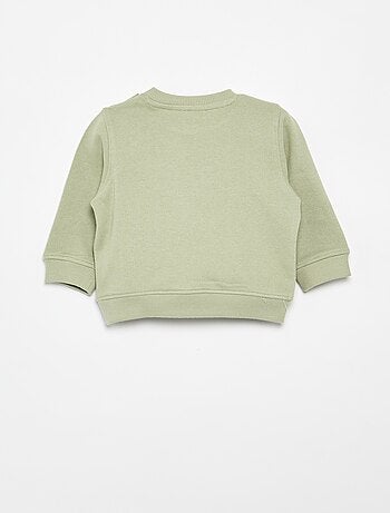 Sweatshirt em moletom leve estampado