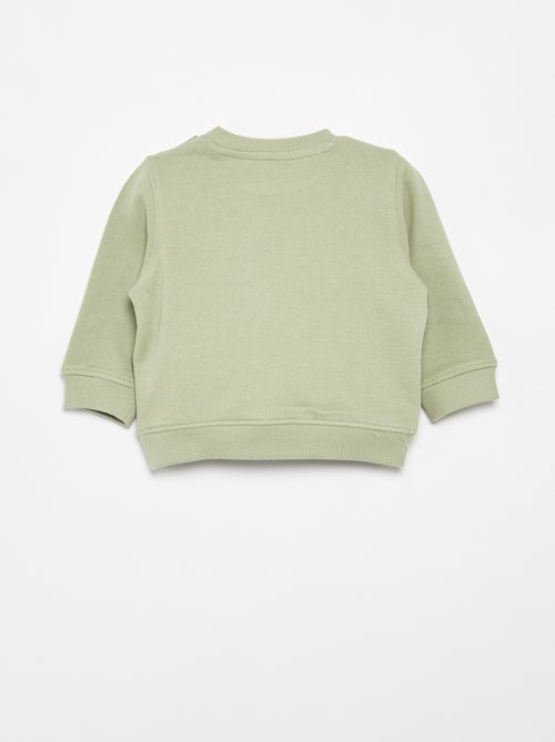 Sweatshirt em moletom leve estampado - Kiabi