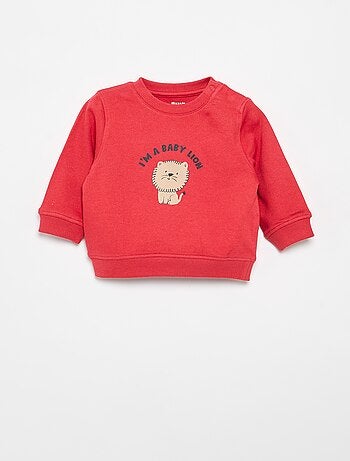 Sweatshirt em moletom leve estampado
