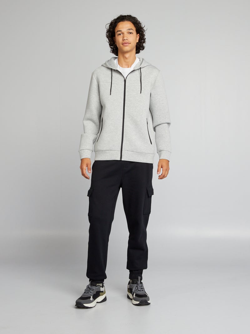 Sweatshirt em neopreno CINZA - Kiabi