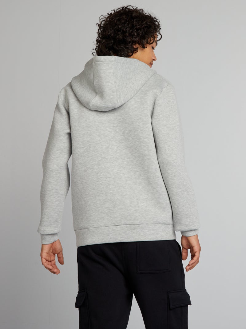 Sweatshirt em neopreno CINZA - Kiabi