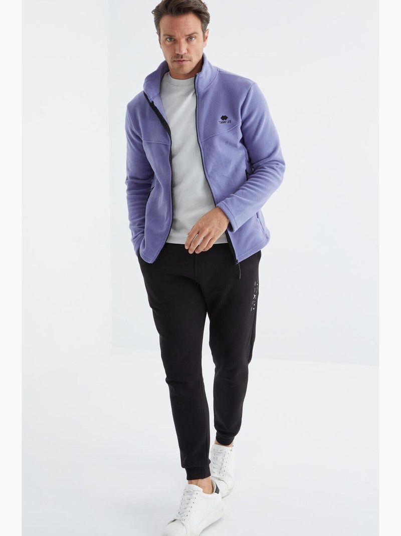 Sweatshirt em pelo com fecho à frente tommy Lavanda - Kiabi
