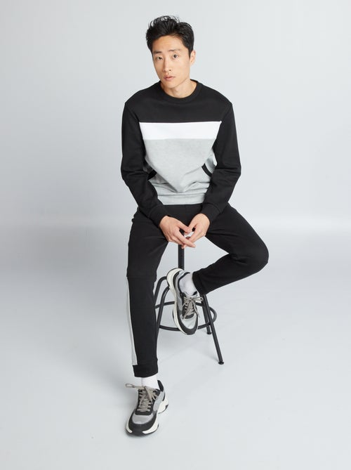 Sweatshirt em piqué de algodão - Kiabi