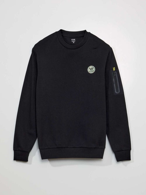 Sweatshirt em piqué de algodão - Kiabi
