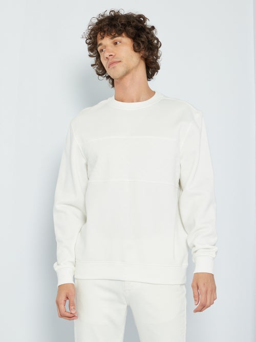 Sweatshirt em pormenor quilting - Kiabi