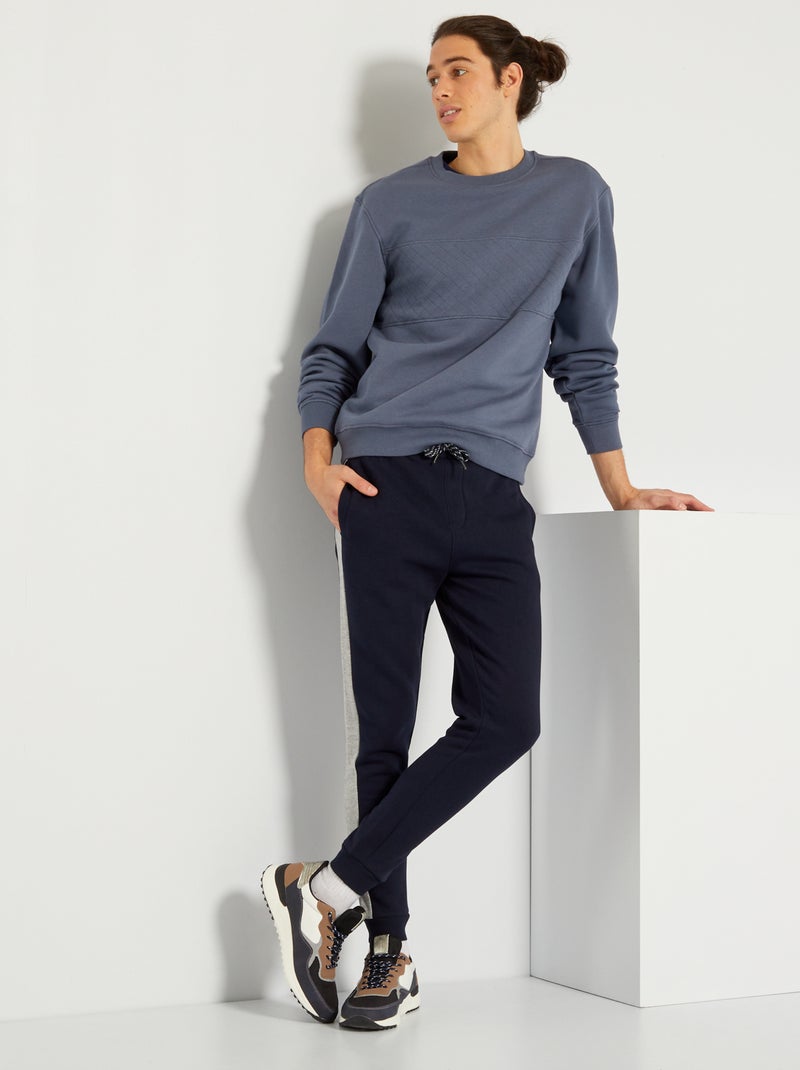 Sweatshirt em pormenor quilting CINZA - Kiabi