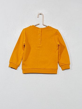 Sweatshirt em puro algodão com desenho - Kiabi