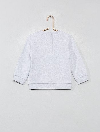 Sweatshirt em puro algodão com desenho - Kiabi