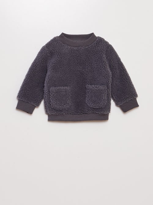 Sweatshirt em sherpa - Kiabi