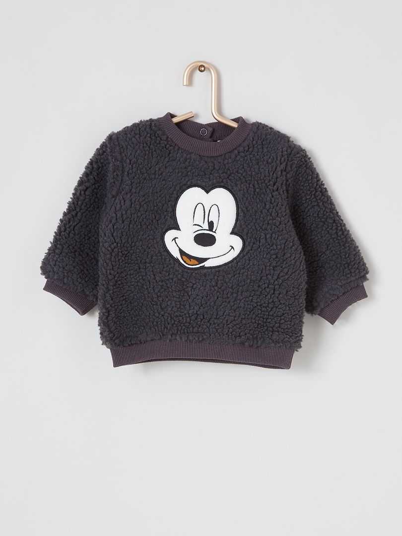 Sweatshirt em sherpa 'Disney' PRETO - Kiabi