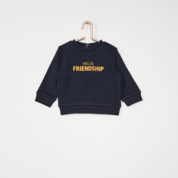 Sweatshirt Em Terry Frances Menino 0 36 Meses Azul Kiabi 5 00