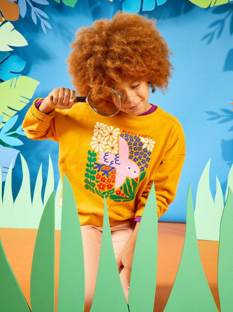 Sweatshirt estampada  - Grafik Edition AMARELO - Kiabi