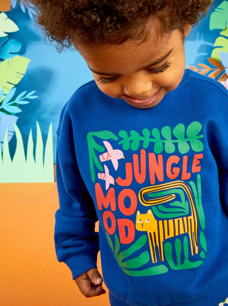 Sweatshirt estampada  - Grafik Edition AZUL - Kiabi