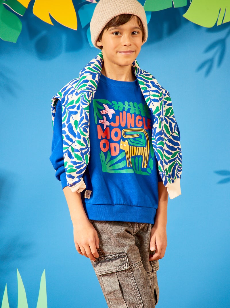Sweatshirt estampada  - Grafik Edition AZUL - Kiabi